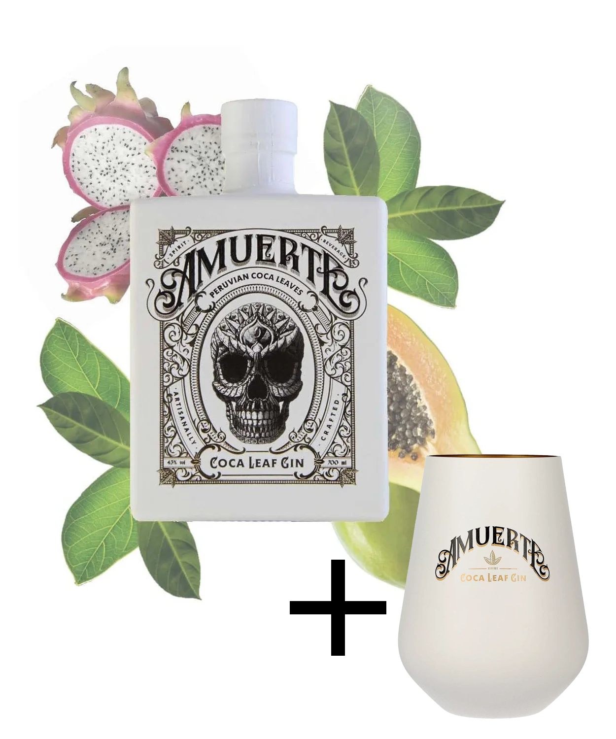 Amuerte Coca Leaf Gin White Edition inkl. Glas