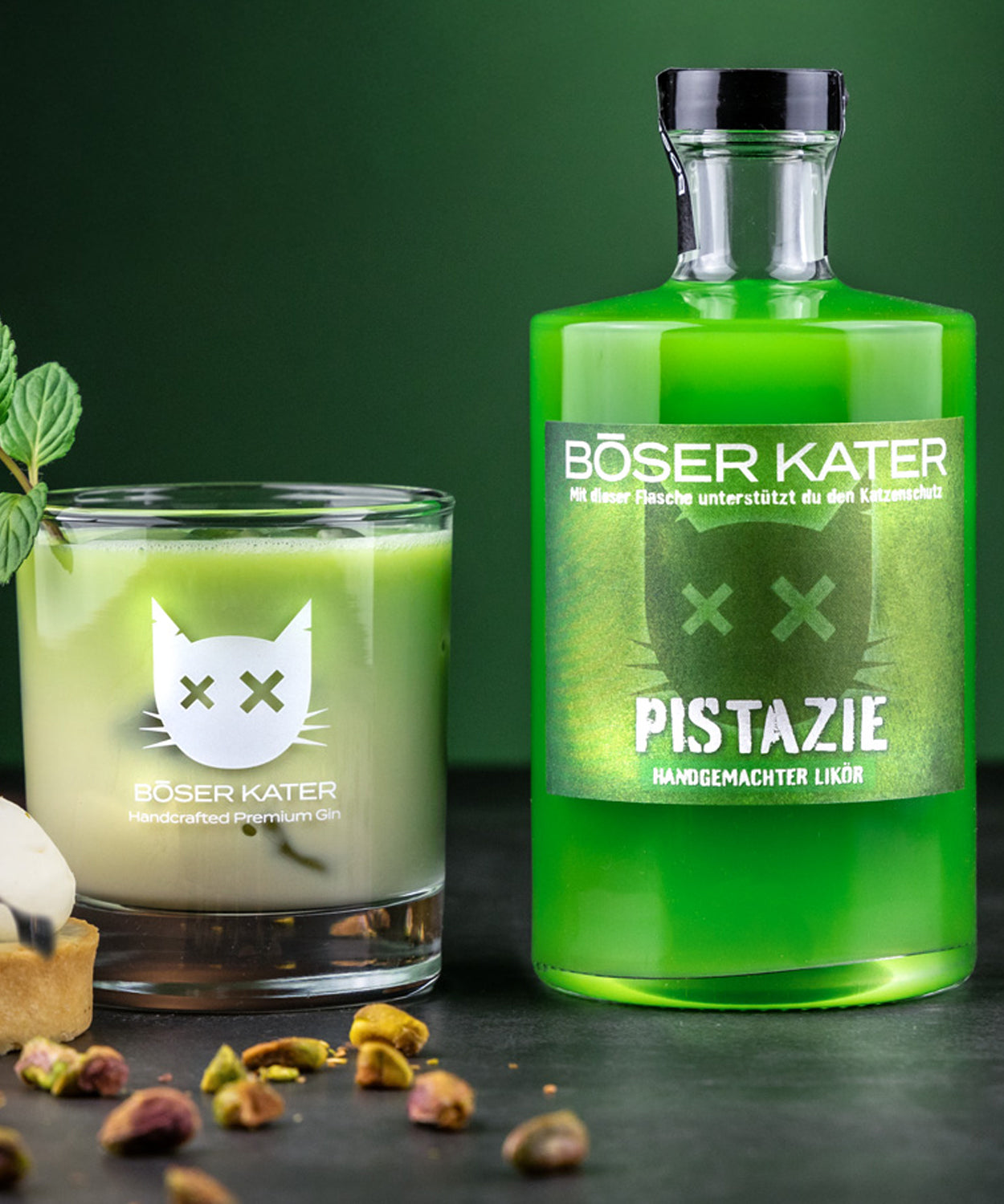 Böser Kater Pistazien Likör