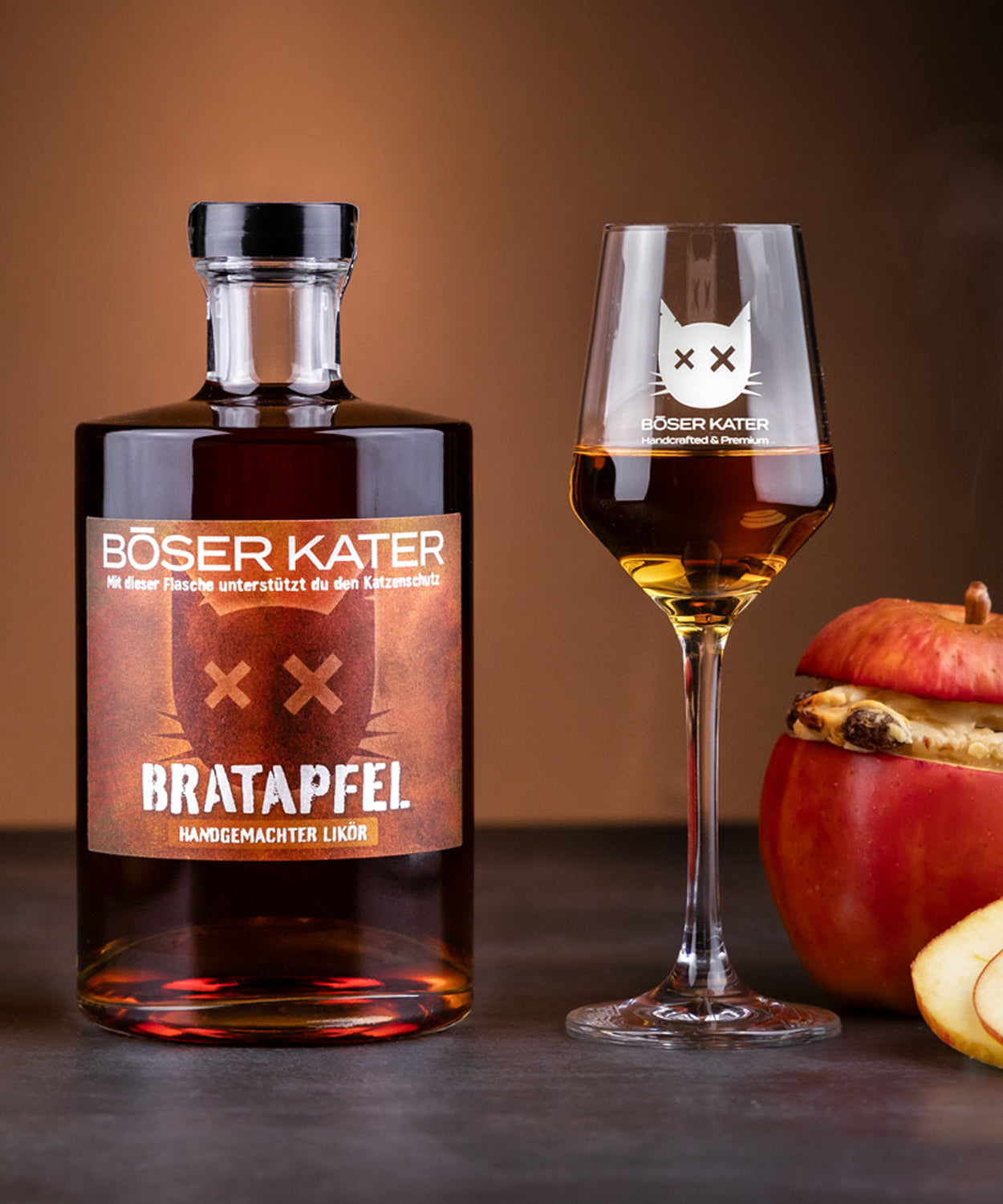 Böser Kater Bratapfel Likör