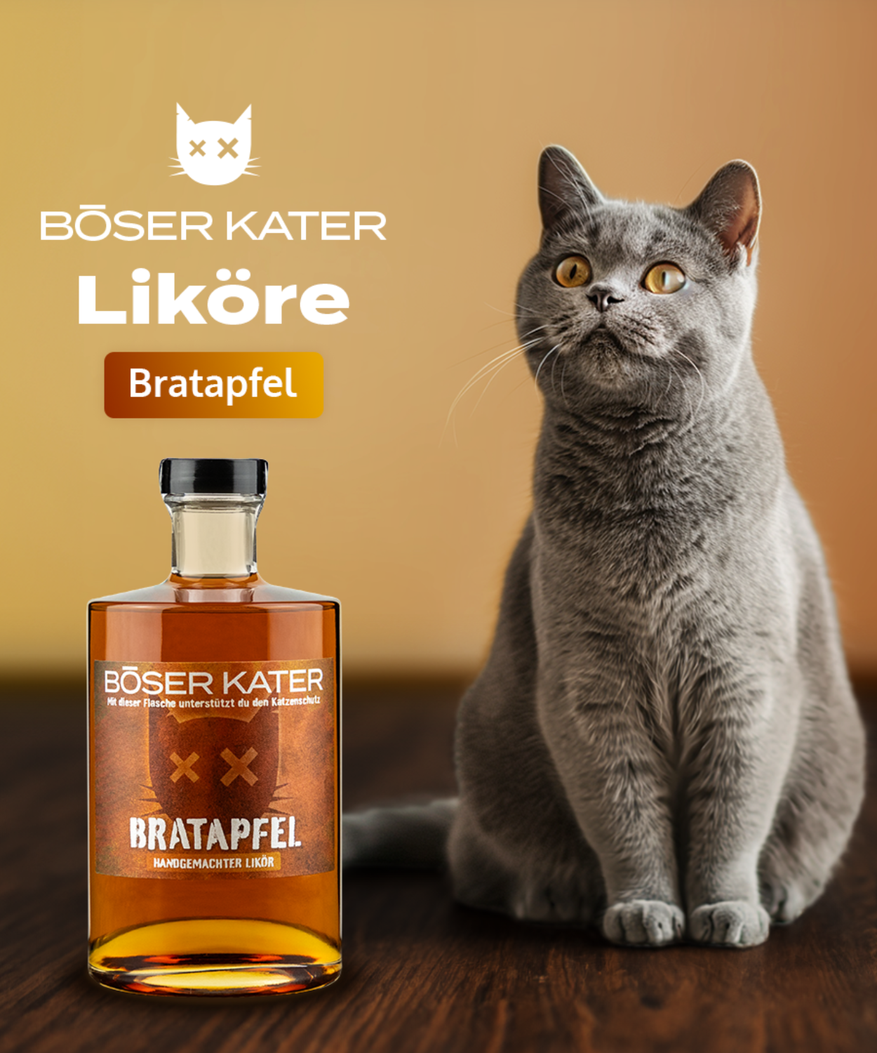 Böser Kater Bratapfel Likör