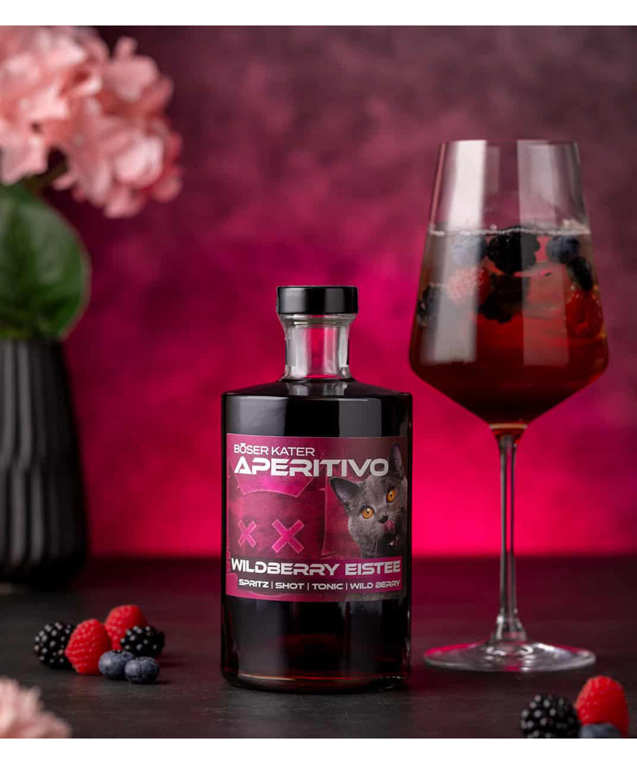 Böser Kater Wildberry Eistee Gin Aperitif
