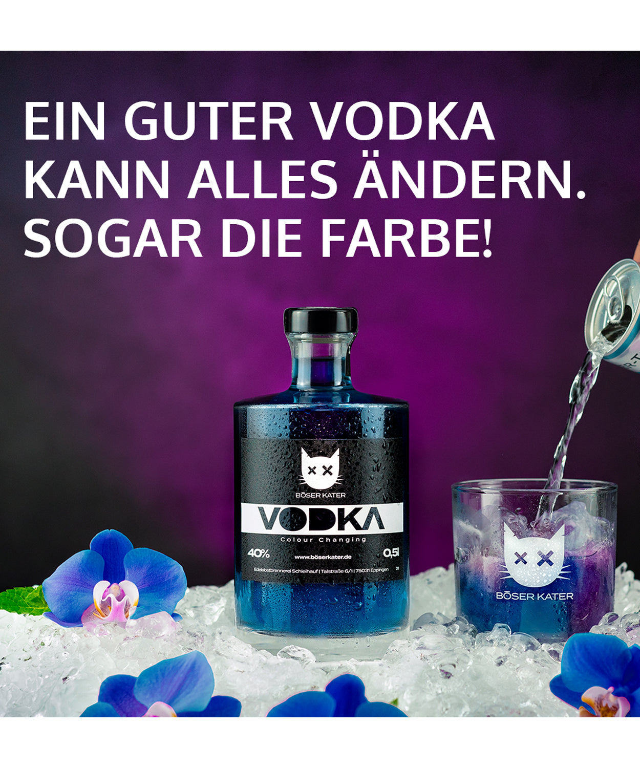 Böser Kater Wildberry Colour Changing Vodka