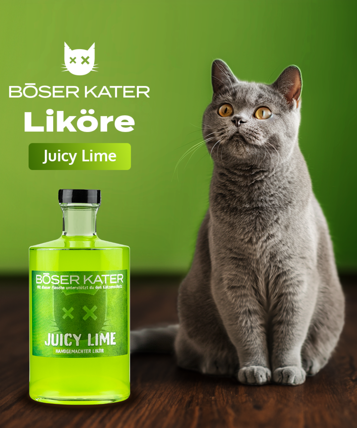 Böser Kater Juicy Lime Likör