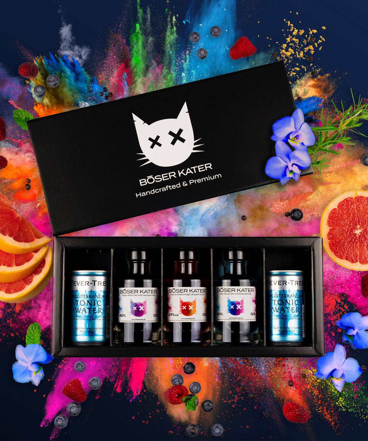 Böser Kater 3er Farbwechsel Gin Tasting-Set