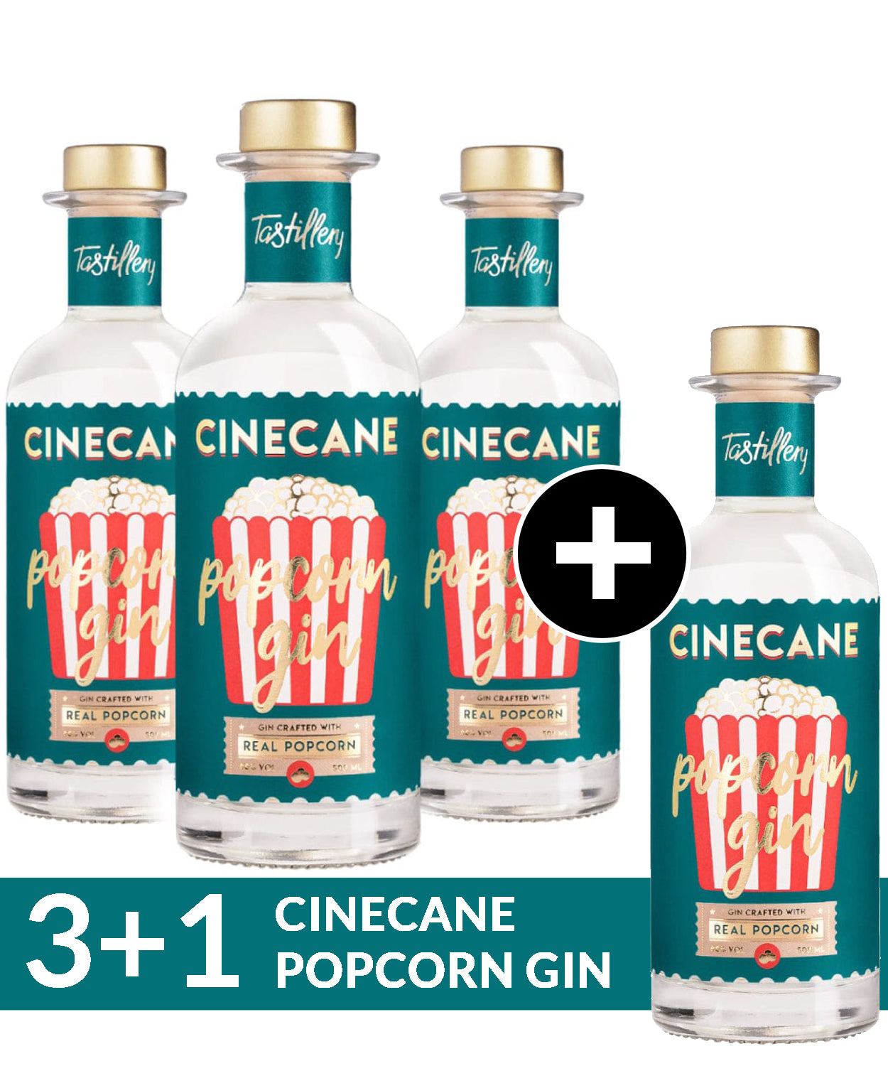 CINECANE Popcorn Gin 3+1 Bundle