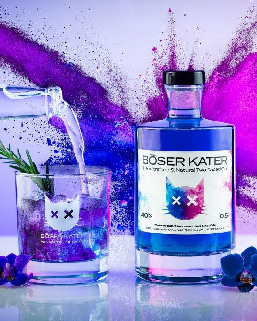 Böser Kater Two Faced inklusive Glas