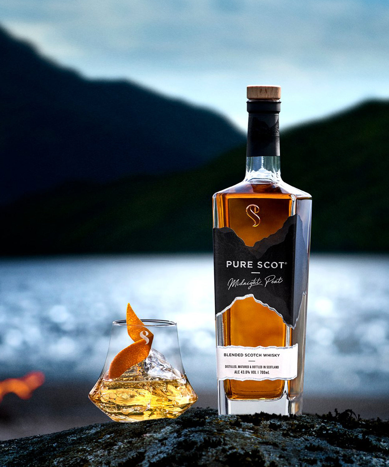 PURE SCOT "Midnight Peat" Premium Blended Scotch Whisky