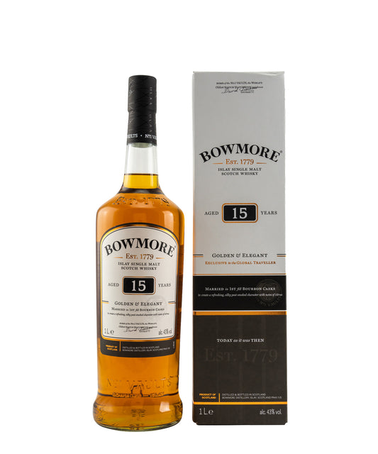 Bowmore 15 YO 1ST fill Bourbon Casks
