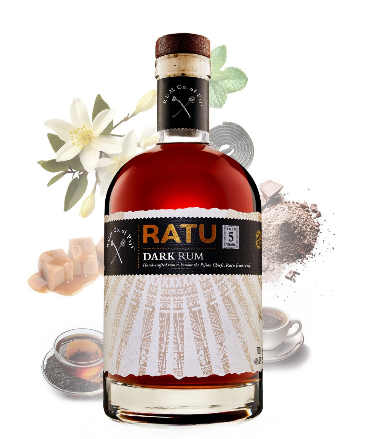 RATU Fijian Premium Dark Rum 5 Jahre