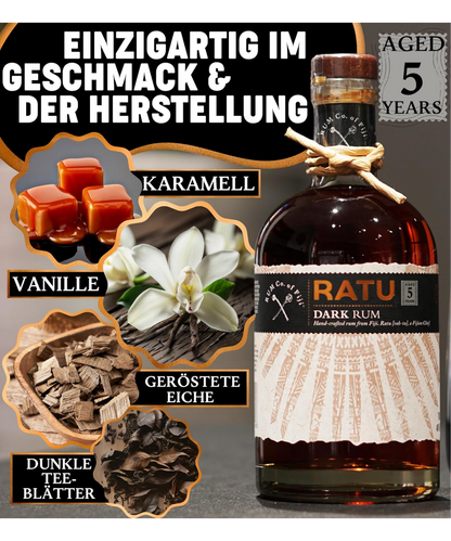 RATU Fijian Premium Dark Rum 5 Jahre
