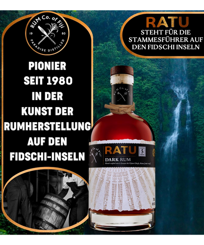 RATU Fijian Premium Dark Rum 5 Jahre