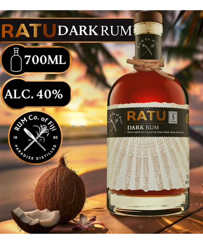 RATU Fijian Premium Dark Rum 5 Jahre