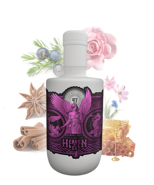 Heaven & Hell Premium Damask Rose London Light Dry Gin