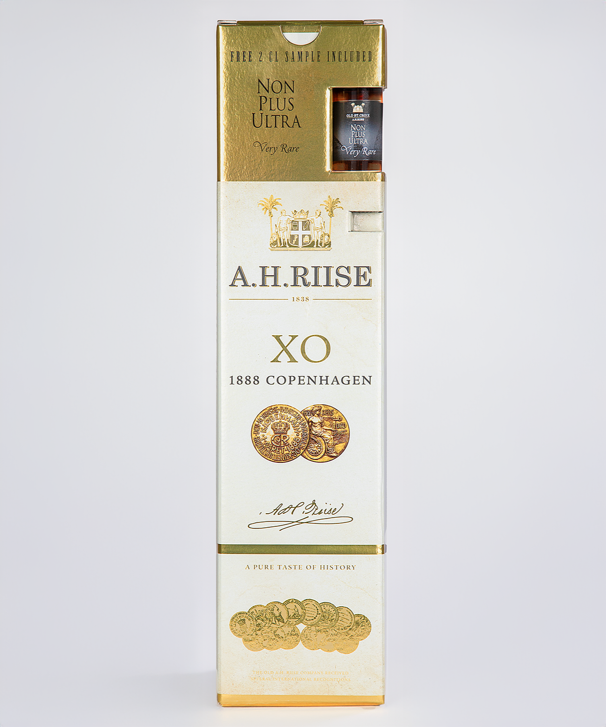 A.H. Riise 1888 Copenh.Gold+2cl VeryRare