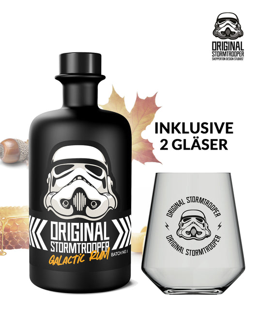 Original Stormtrooper Galactic Rum inklusive 2 Gläser