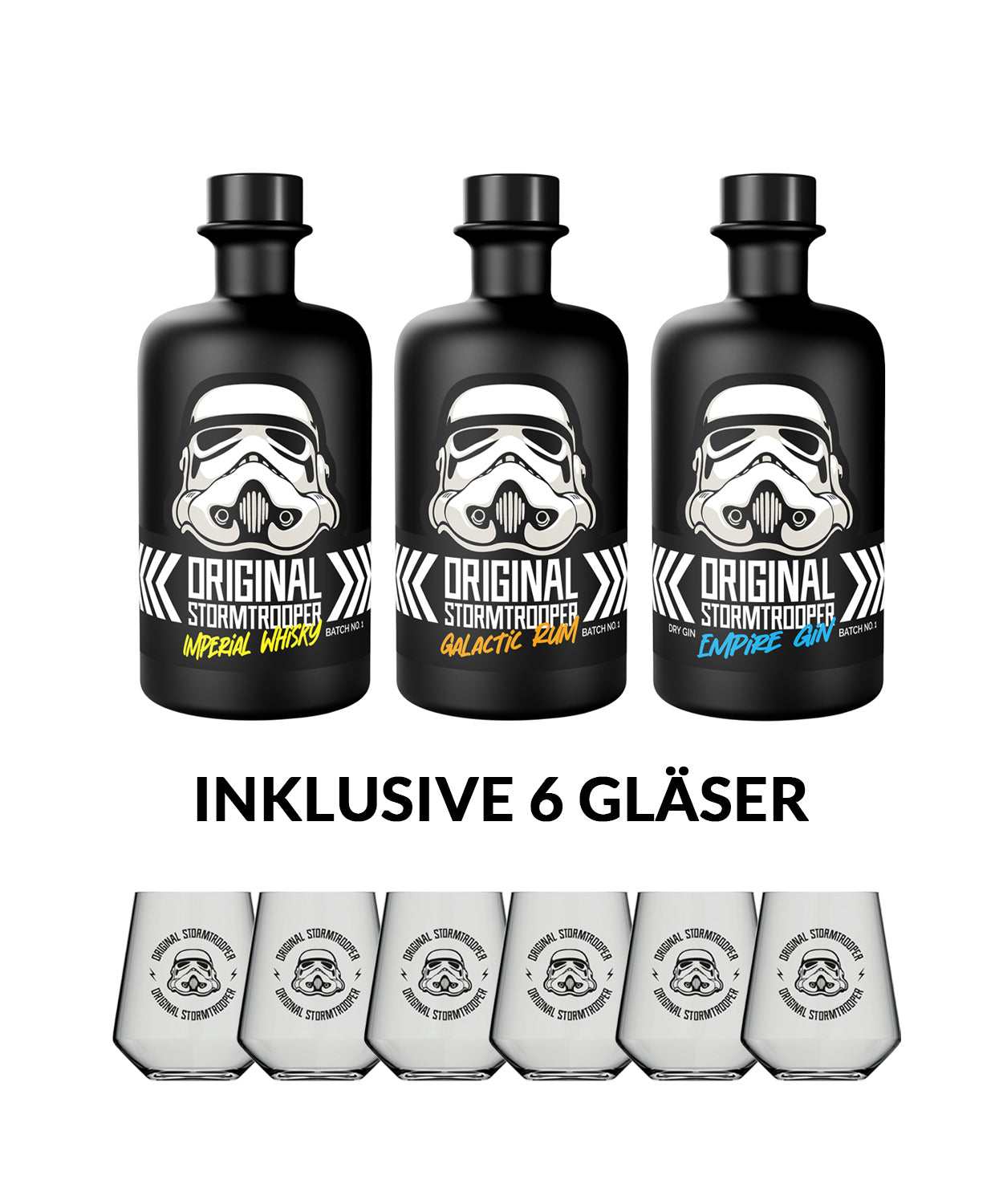Original Stormtrooper Trilogie inklusive 6 Gläser