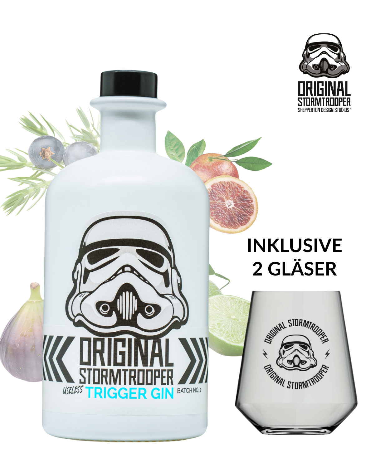 Original Stormtrooper Useless Trigger Gin inkl. 2 Gläser