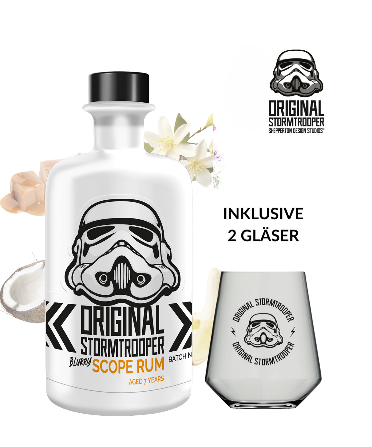 Original Stormtrooper Blurry Scope Rum inklusive 2 Gläser