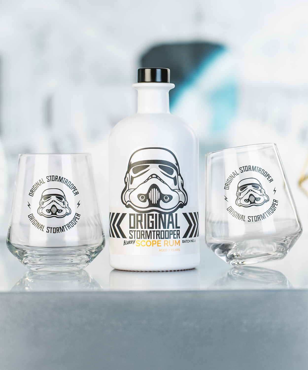 Original Stormtrooper Blurry Scope Rum inklusive 2 Gläser