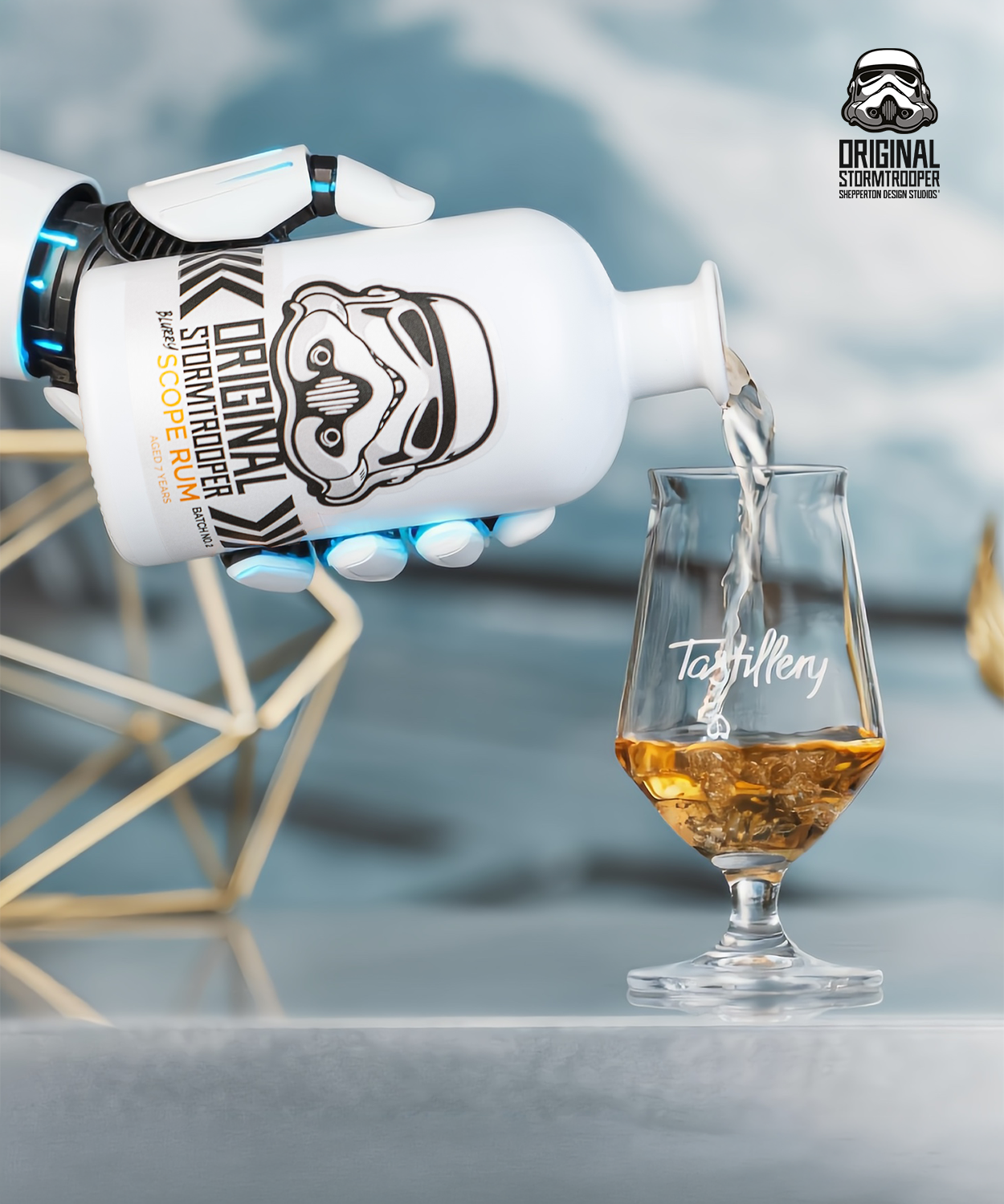 Original Stormtrooper Blurry Scope Rum inklusive 2 Gläser