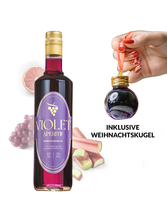 Violet Aperitif inkl. Weihnachtskugel