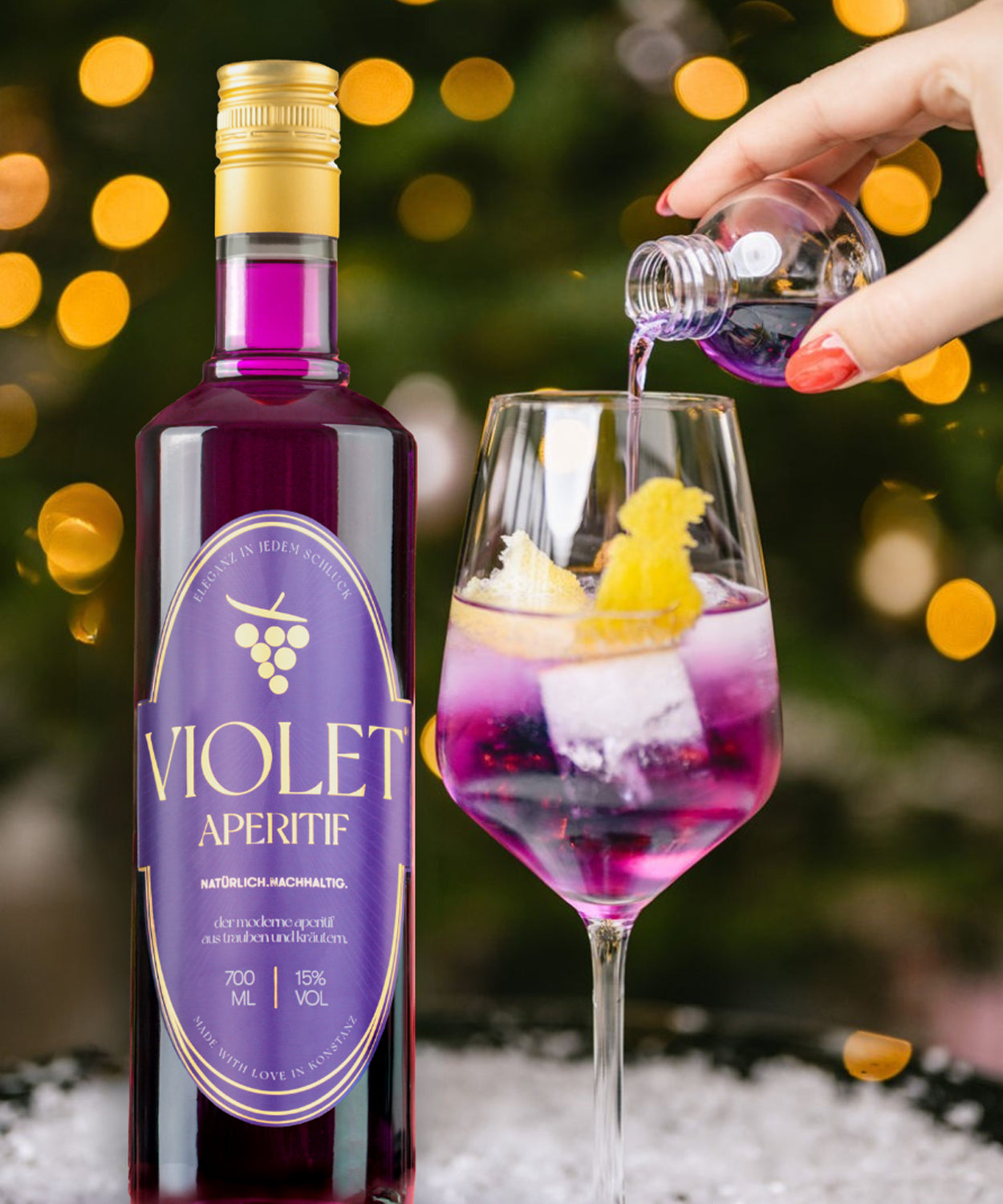 Violet Aperitif inkl. Weihnachtskugel