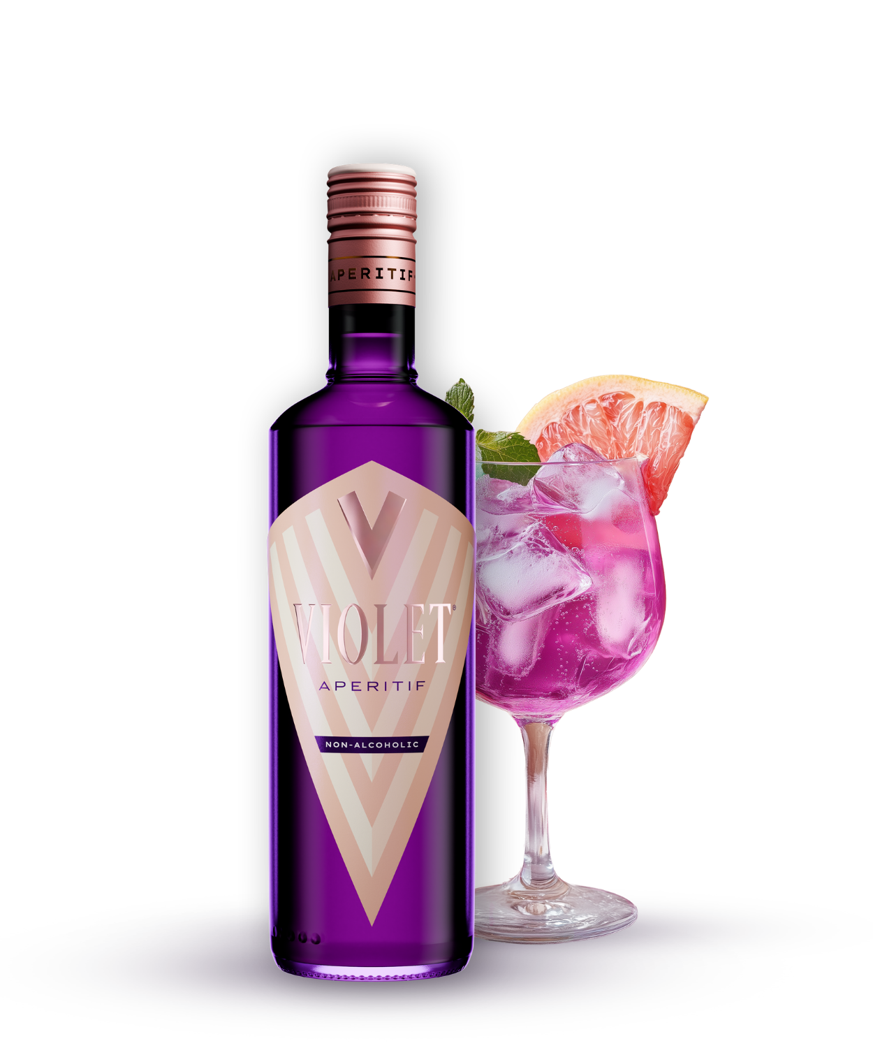 Violet Aperitif Alkoholfrei inkl. Windspiel Tonic