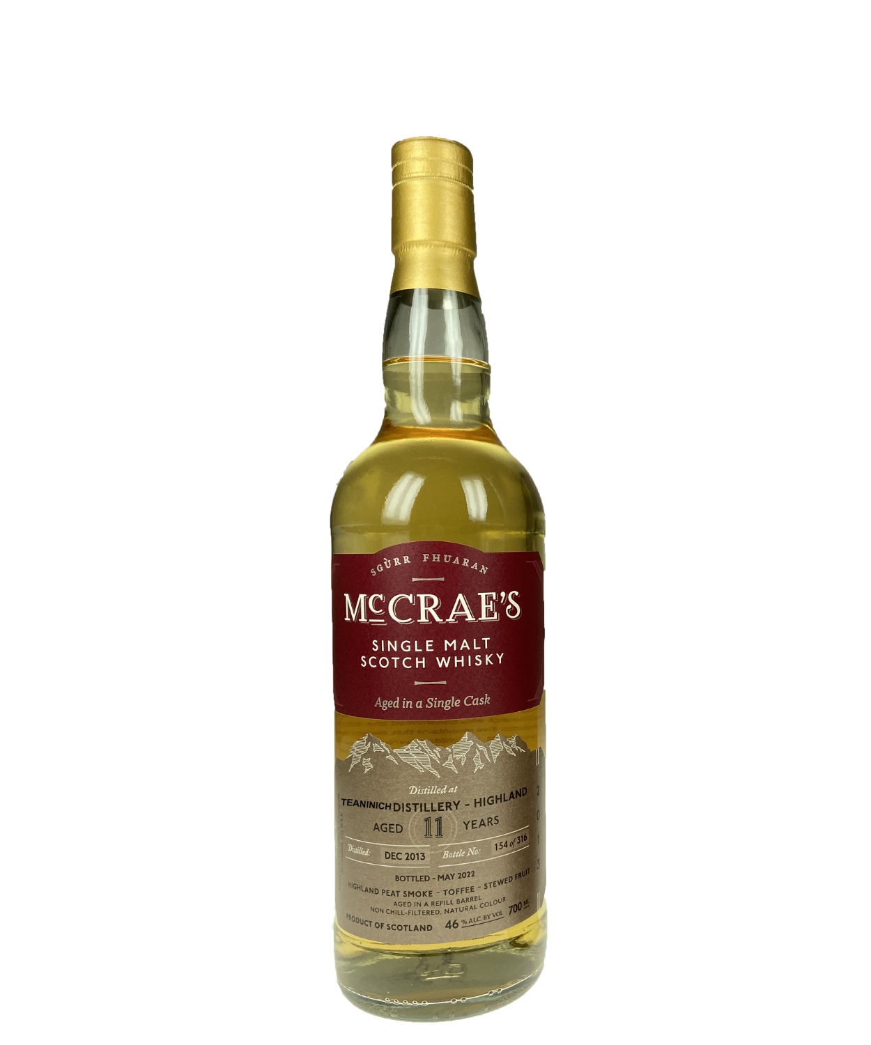 McCRAE´S Teaninich Single Malt Whisky 11 y.o.