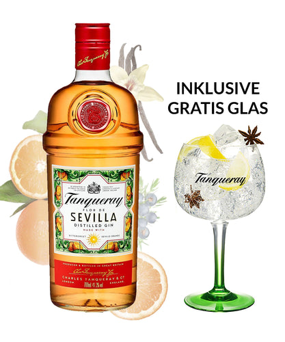 Tanqueray Flor de Sevilla inkl. Gratis Glas