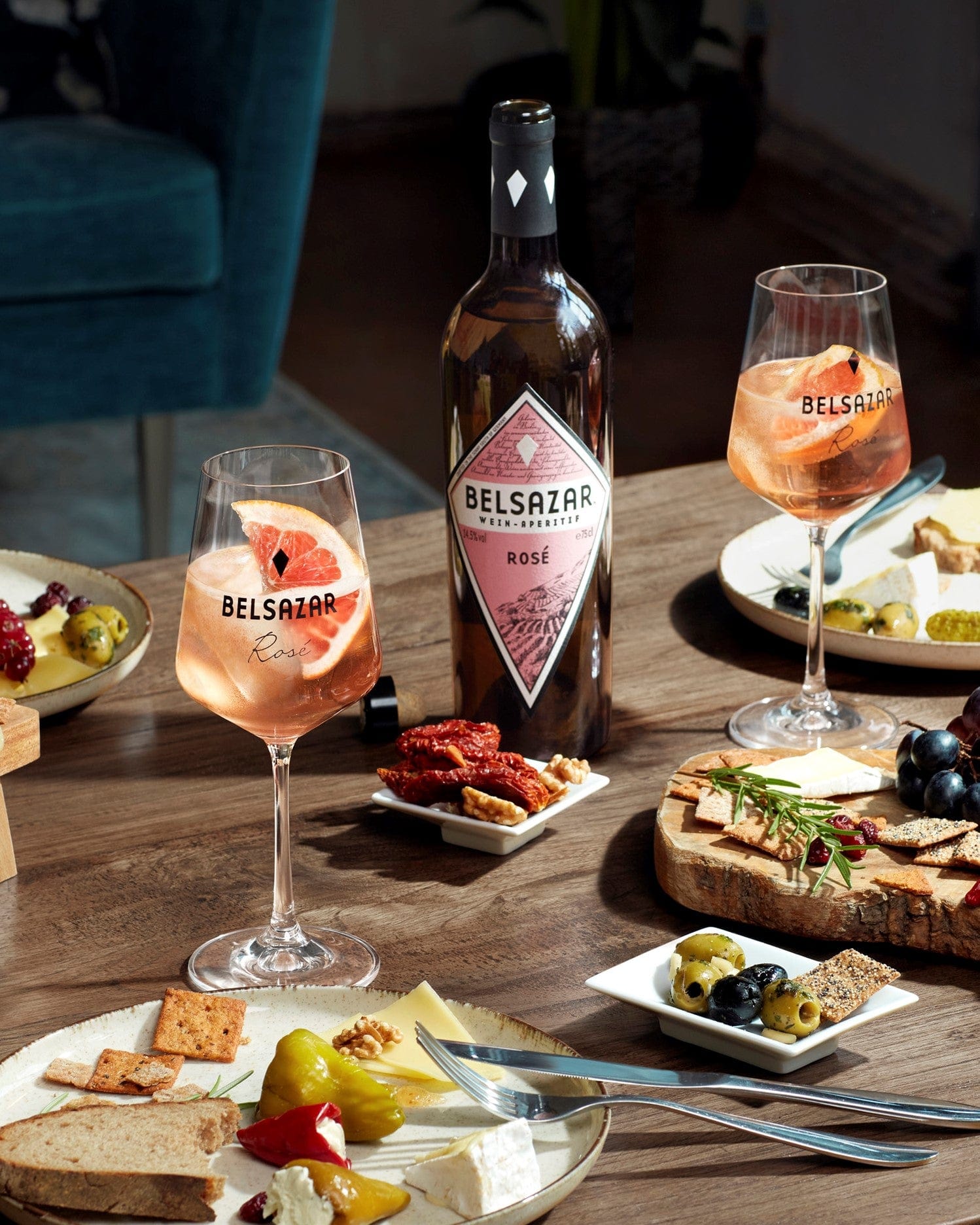 Belsazar Rosé Wein-Aperitif inklusive Glas