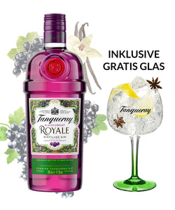 Tanqueray Blackcurrant Royale inkl. Gratis Glas