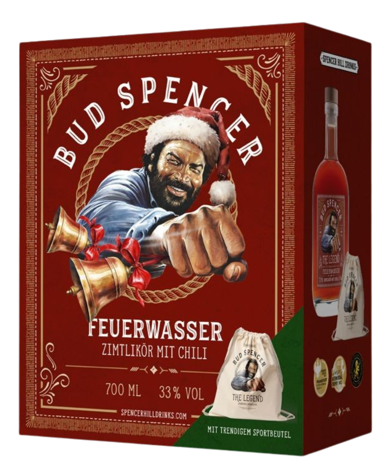 St. Kilian Bud Spencer Feuerwasser inkl. Beutel in der Geschenkverpackung