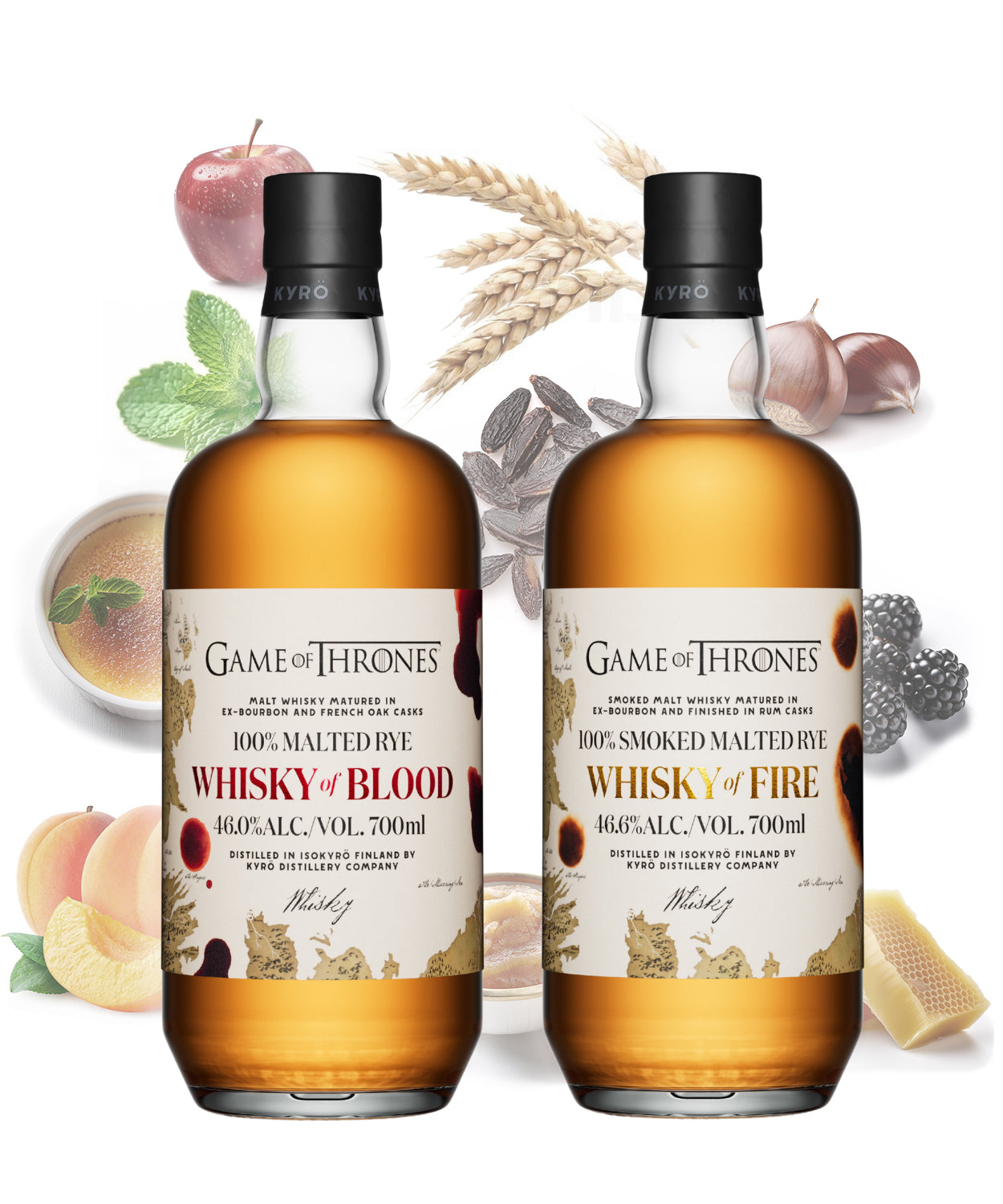 Kyrö Whisky of Fire & Blood Bundle - Game of Thrones