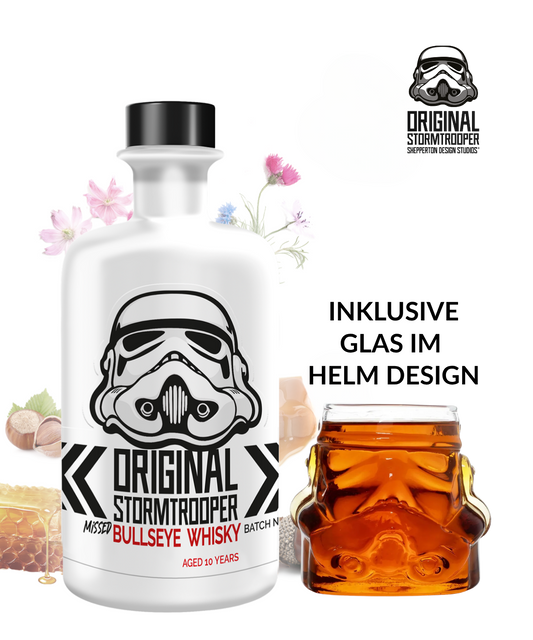 Original Stormtrooper Missed Bullseye Whisky inkl. Helm-Glas