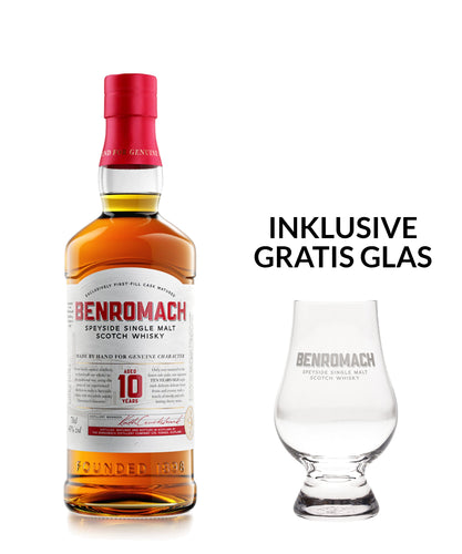 Benromach 10 inkl. Gratis Glas