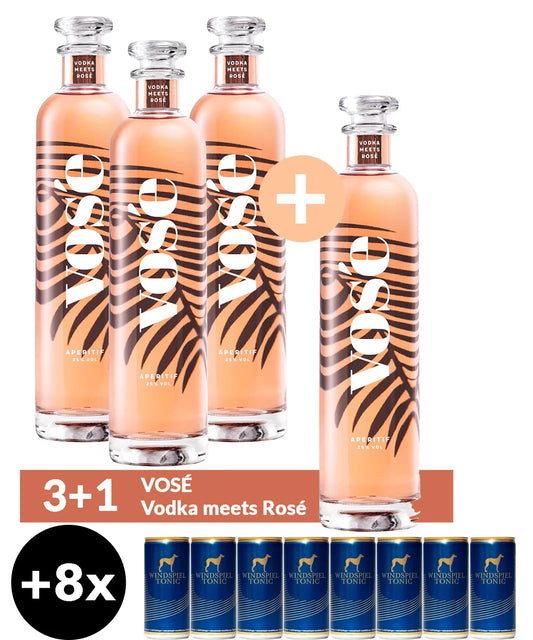 vosé 3+1 Set inklusive 8x Windspiel Tonic