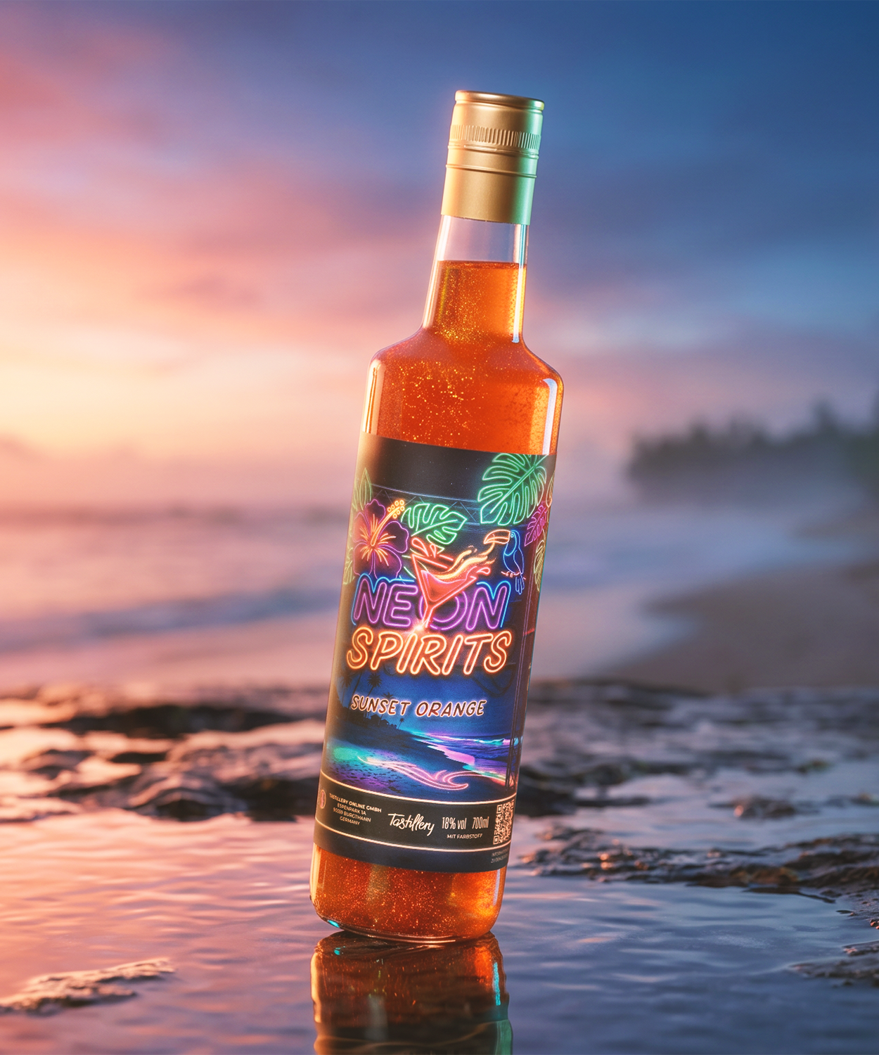 Neon Spirits Sunset Orange