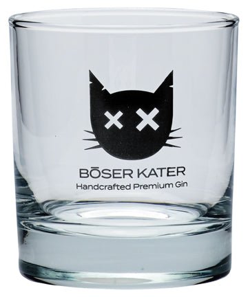 Böser Kater Glas