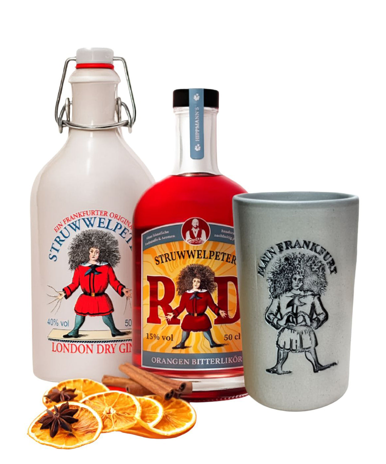 Struwwelpeter Gin und Likör Paket inkl. Krug