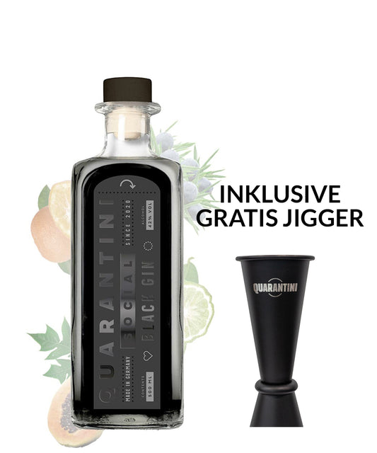 Quarantini Black Gin inkl. Jigger