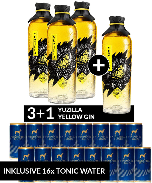 YUZILLA Gin 3+1 Bundle Inkl. 16x Windspiel Tonic