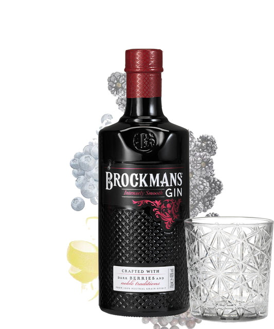 Brockmans Intensely Gin  Negroni Glas
