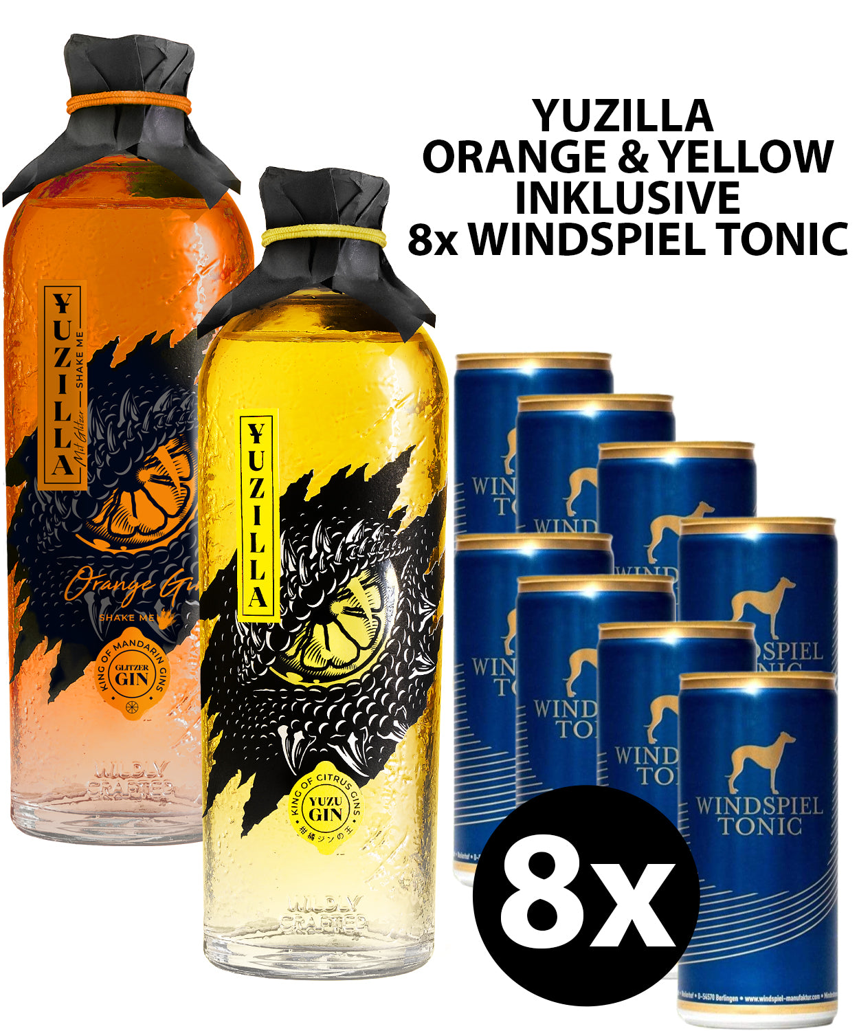 YUZILLA Orange vs Yellow Bundle inkl. 8x Windspiel Tonic Water