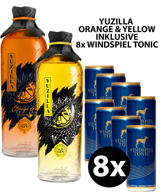 YUZILLA Orange vs Yellow Bundle inkl. 8x Windspiel Tonic Water