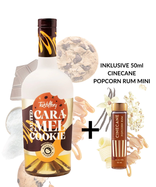 Distilled Desserts Salted Caramel Cookie inkl. Cinecane Popcorn Rum Mini