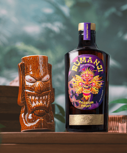 RUMANJI Roasted Pineapple & Passion Fruit Paket inklusive 2 Tiki Becher