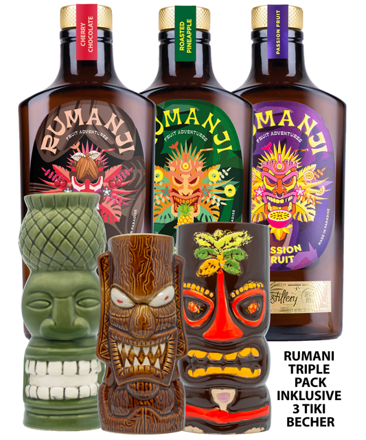 RUMANJI Triple Pack inkl. 3 Tiki Becher