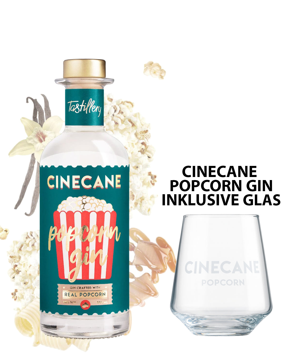 CINECANE Popcorn Gin inkl. Glas
