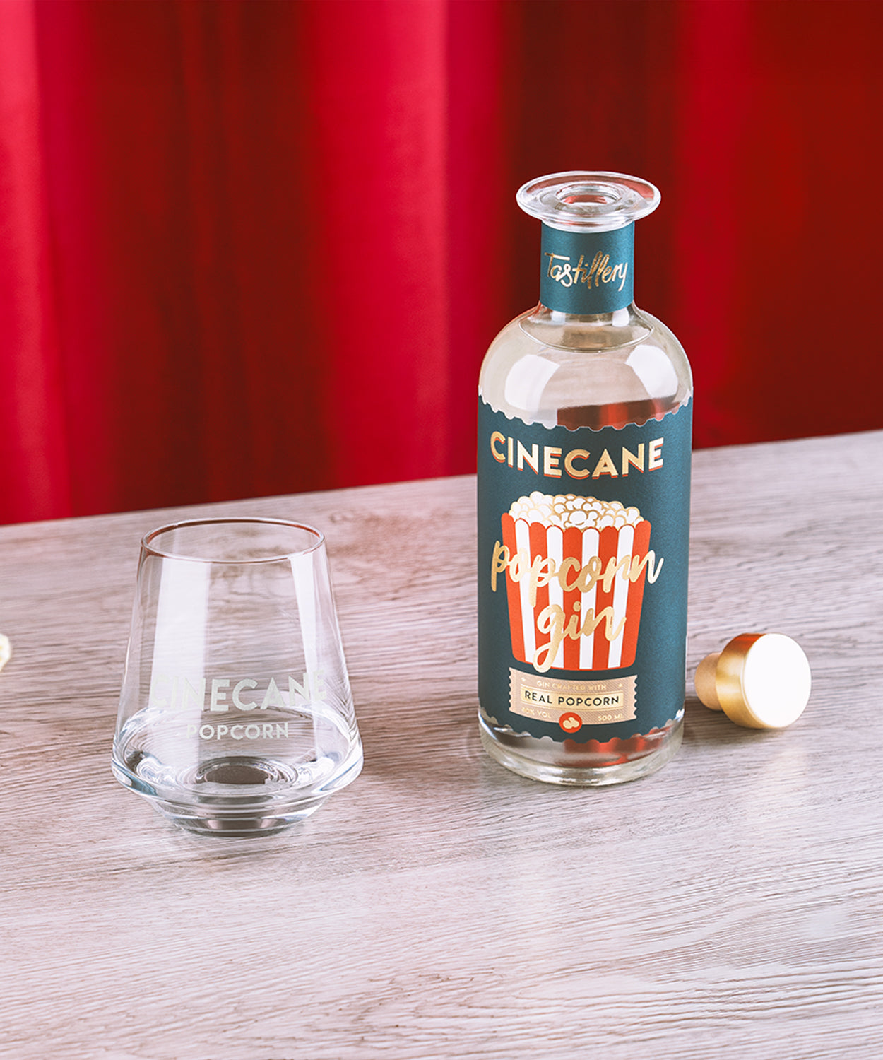 CINECANE Popcorn Gin 3+1 inkl. 4 Gläser
