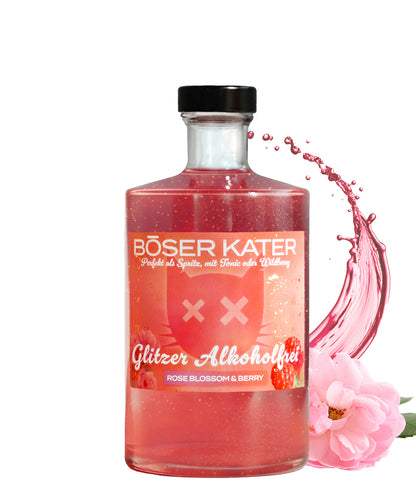 Böser Kater Rose & Berry mit Glitzer